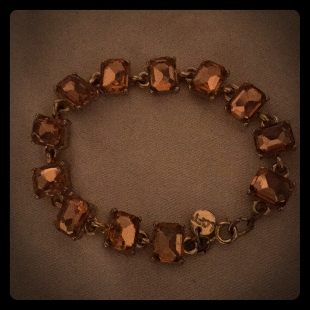 Coral and gold loft bracelet